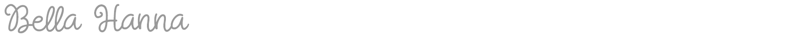 Bella Hanna font preview